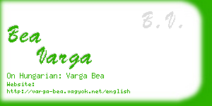 bea varga business card